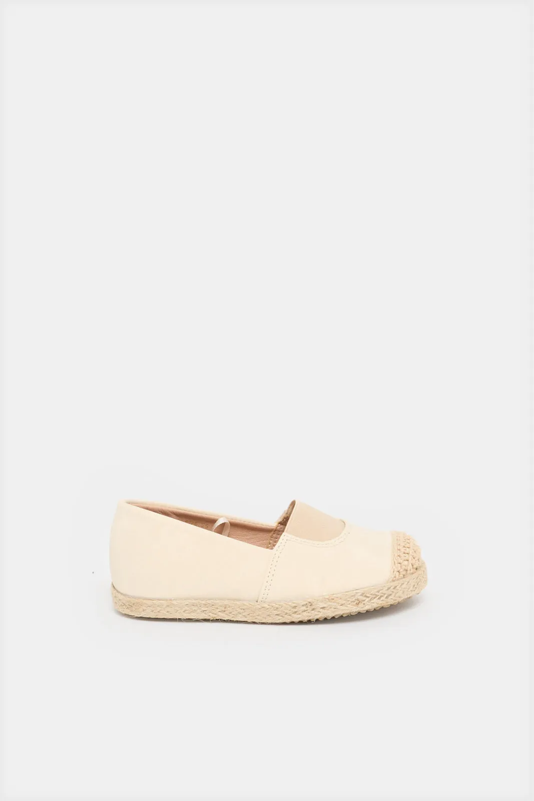 Infant Boys Cream Textured Espadrille