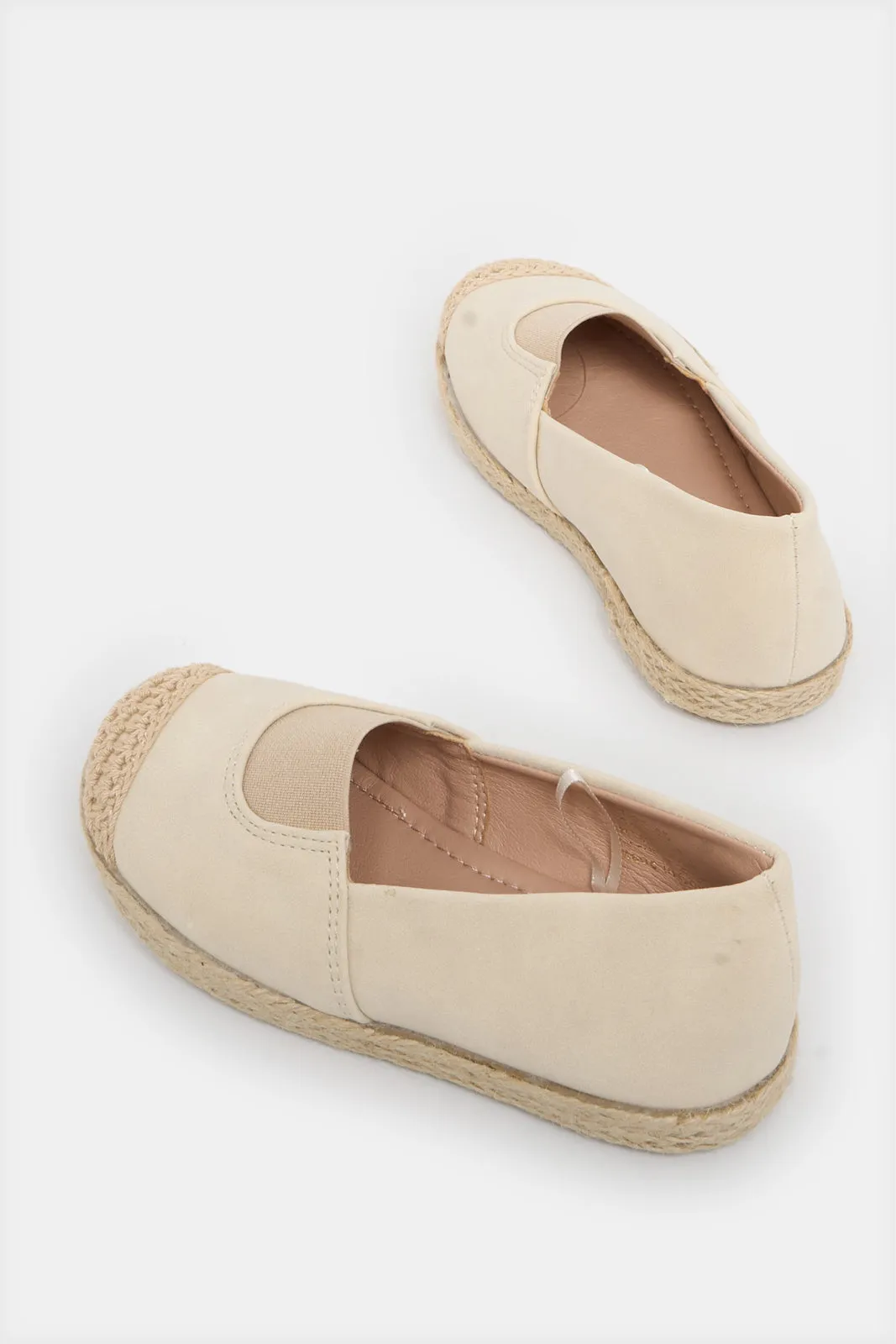 Infant Boys Cream Textured Espadrille