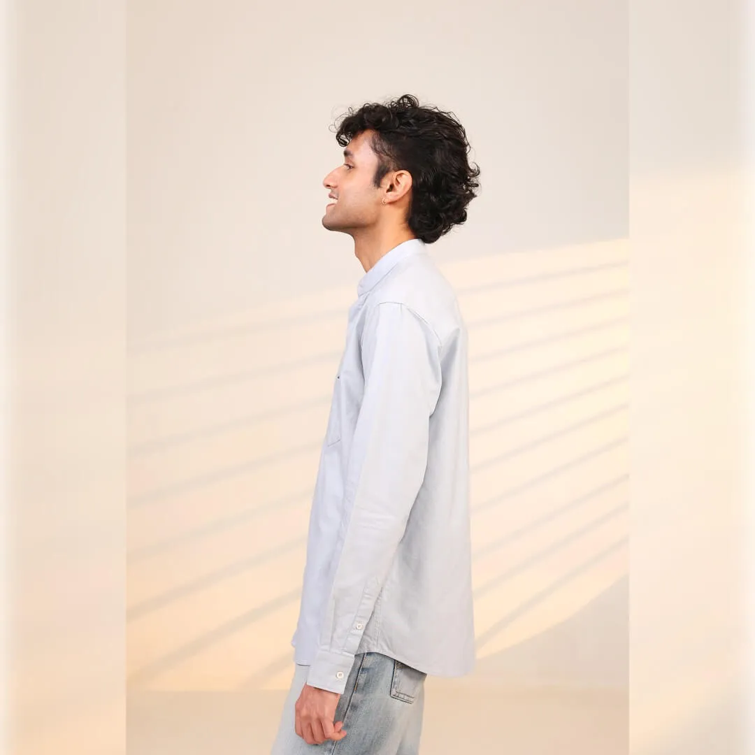 Islands of Loom Organic Cotton Men's Sky Blue Tide Shirt