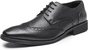 Italian Luxury Men's Genuine Leather Dress Shoes Comfortable Lace Up Monk Strap Loafers Classic Formal Business Shoes Luxury Round Toe Elegant Wedding