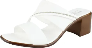 ITALIAN Shoemakers Coletty Dressy Comfortable Womens Low Block Heel Sandal Open Toe Supportive Arch Comfort