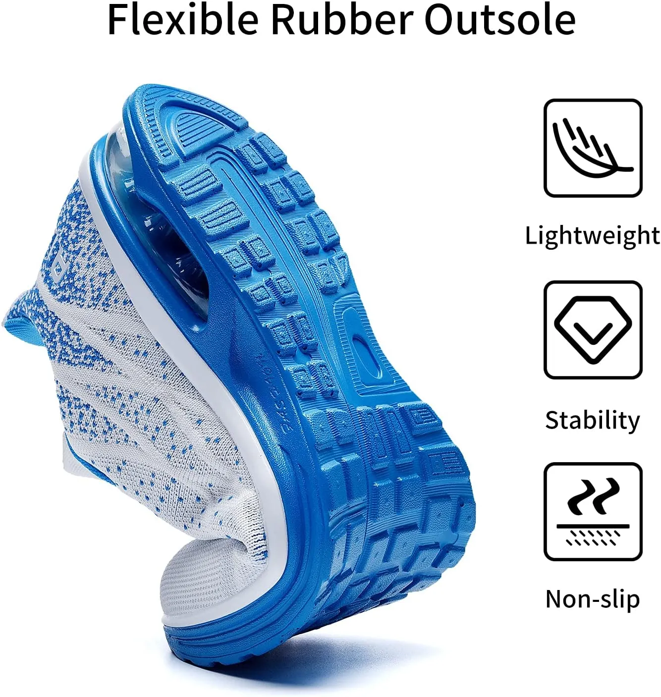 JARLIF Men's Lightweight Athletic Running Shoes Breathable Sport Air Fitness Gym Jogging Sneakers (Size 6.5-12.5)