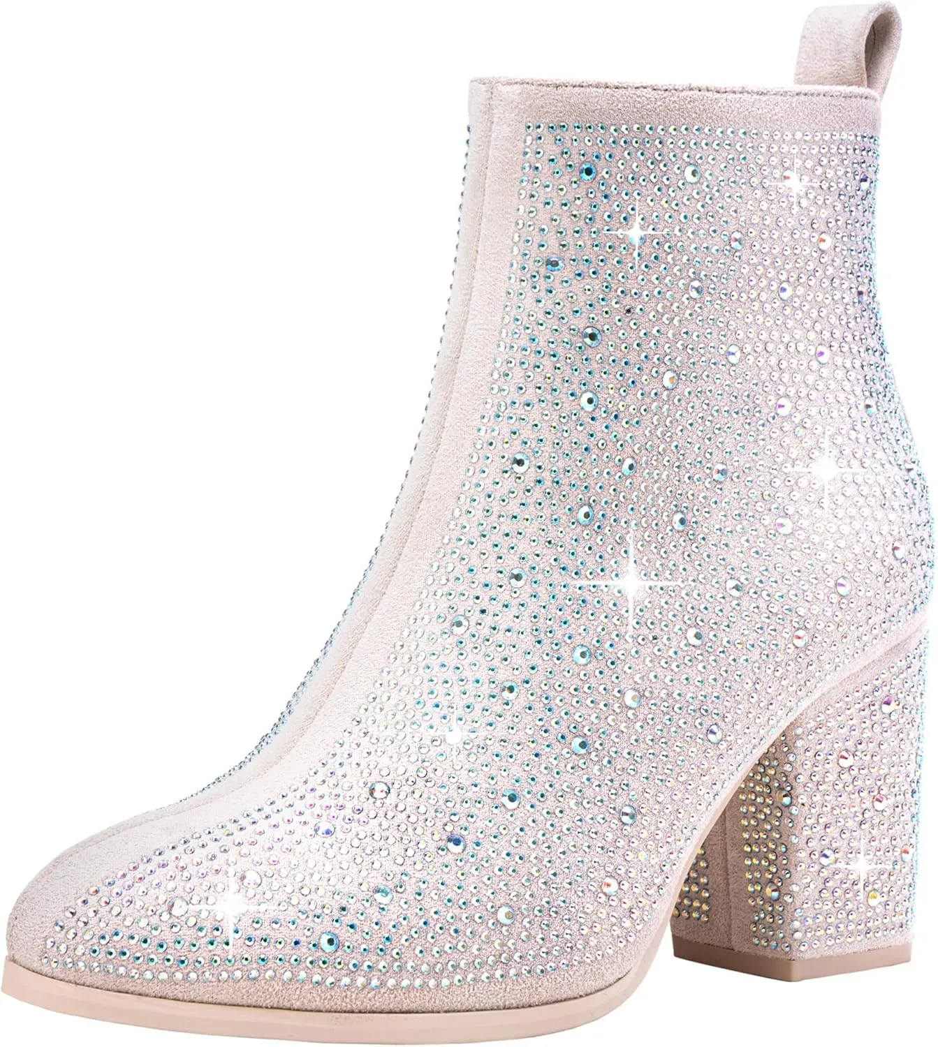 Jeossy Women's 9637A Dressy Ankle Boots,Fashion Block Heel Booties
