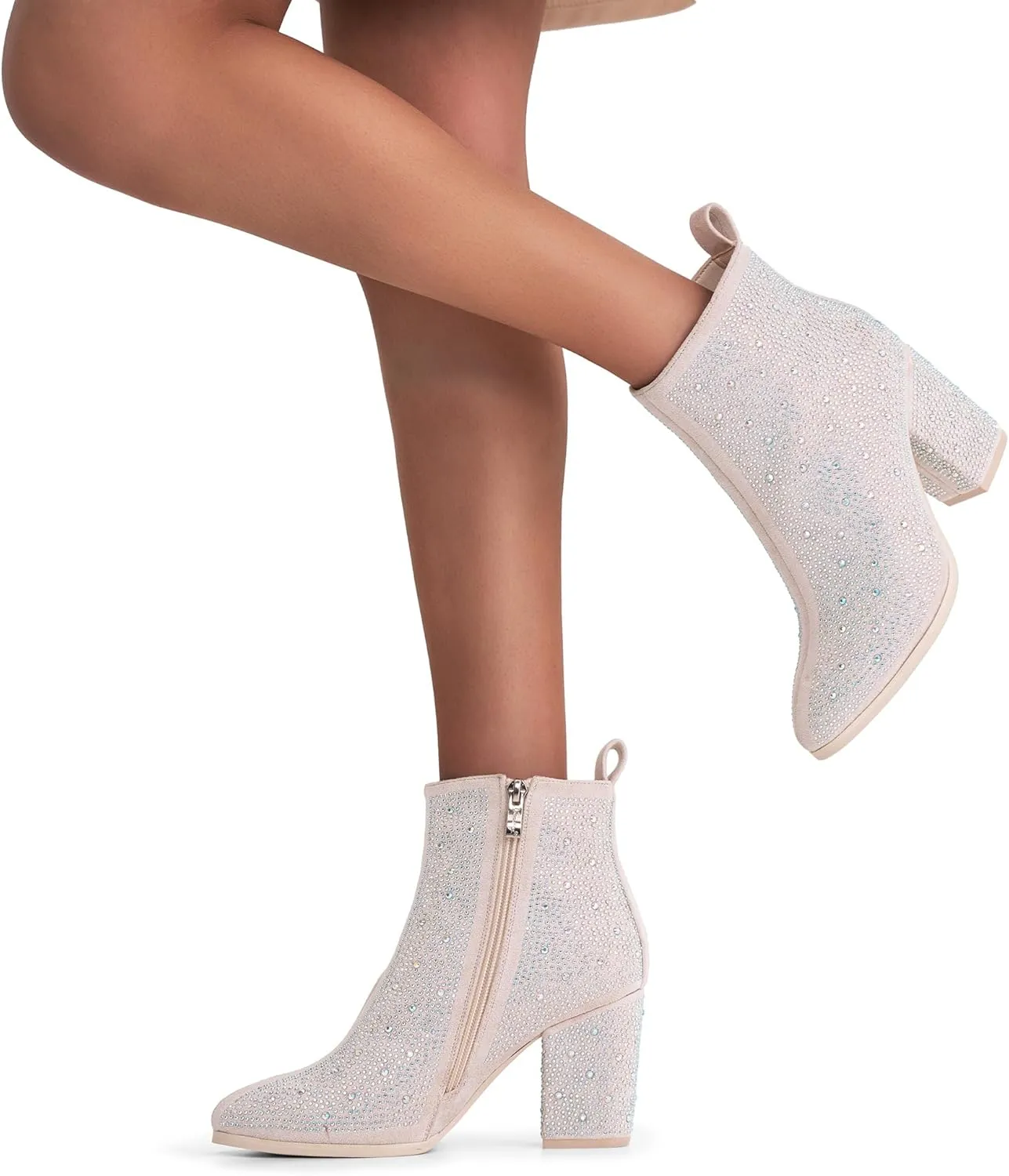 Jeossy Women's 9637A Dressy Ankle Boots,Fashion Block Heel Booties