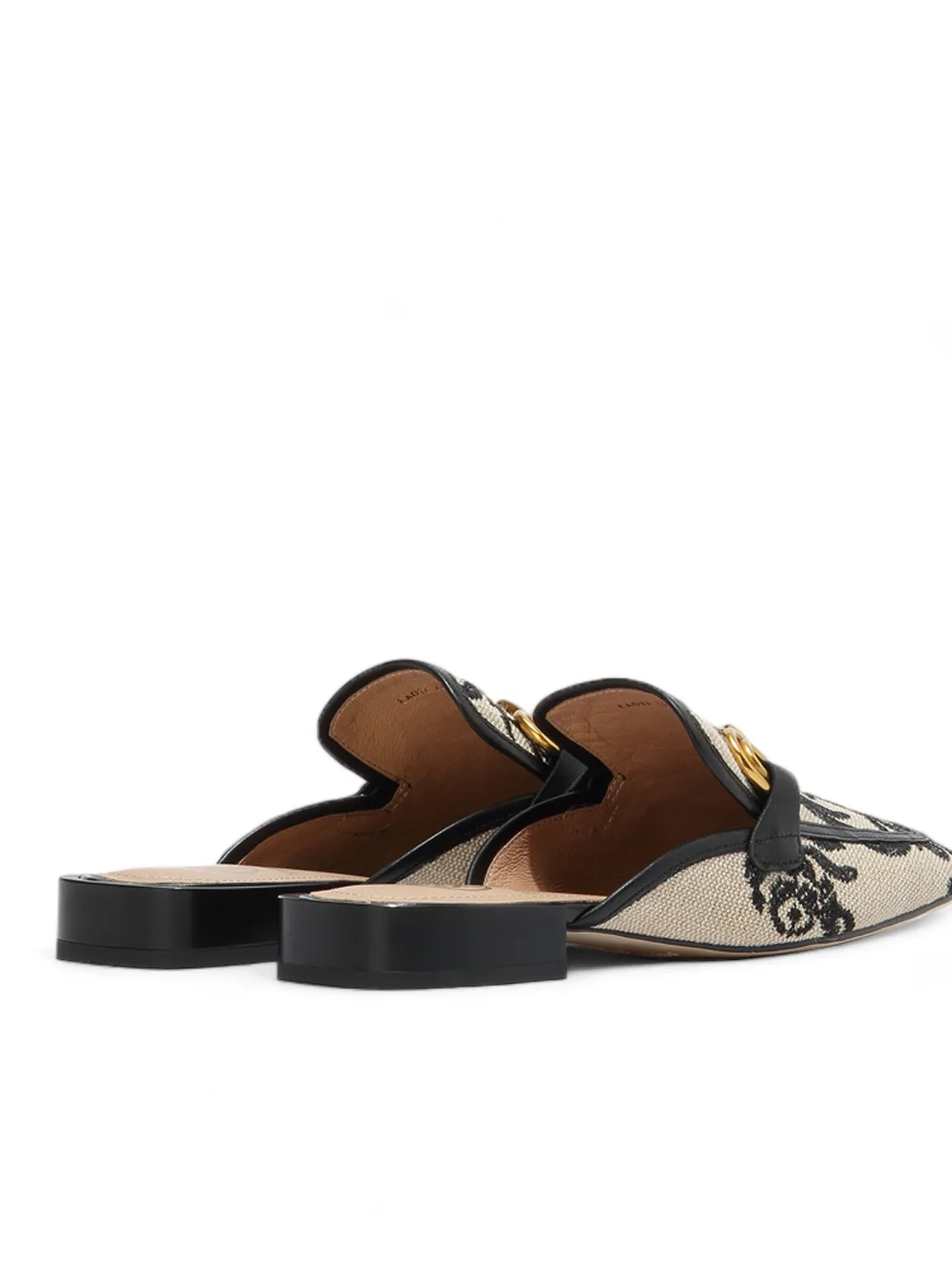 Jessica Botanical Embroidery Mules