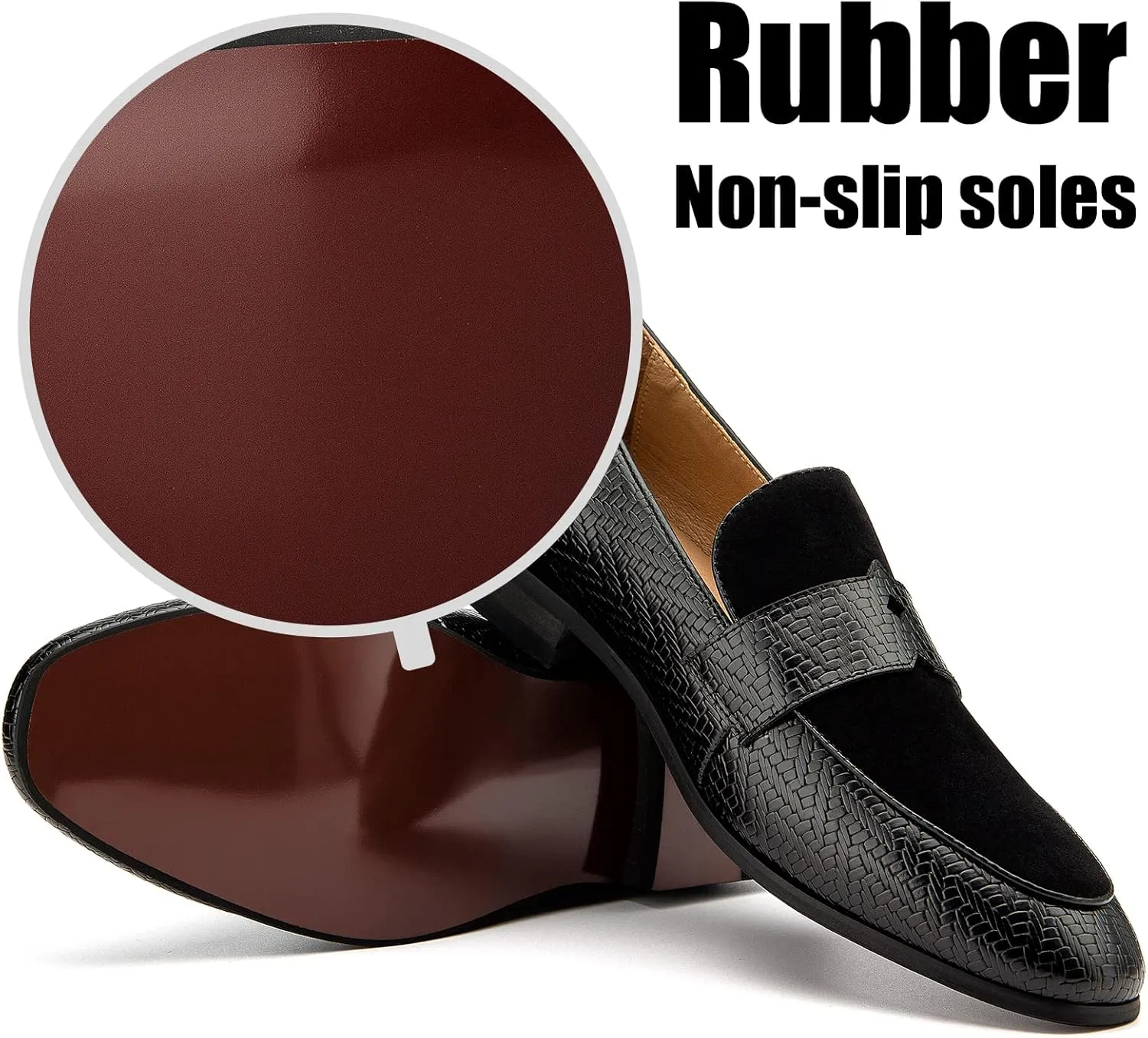 JITAI Mens Loafers Shoes Slip On Driving Shoes Casual Dress Loafer Business Fashion Shoes
