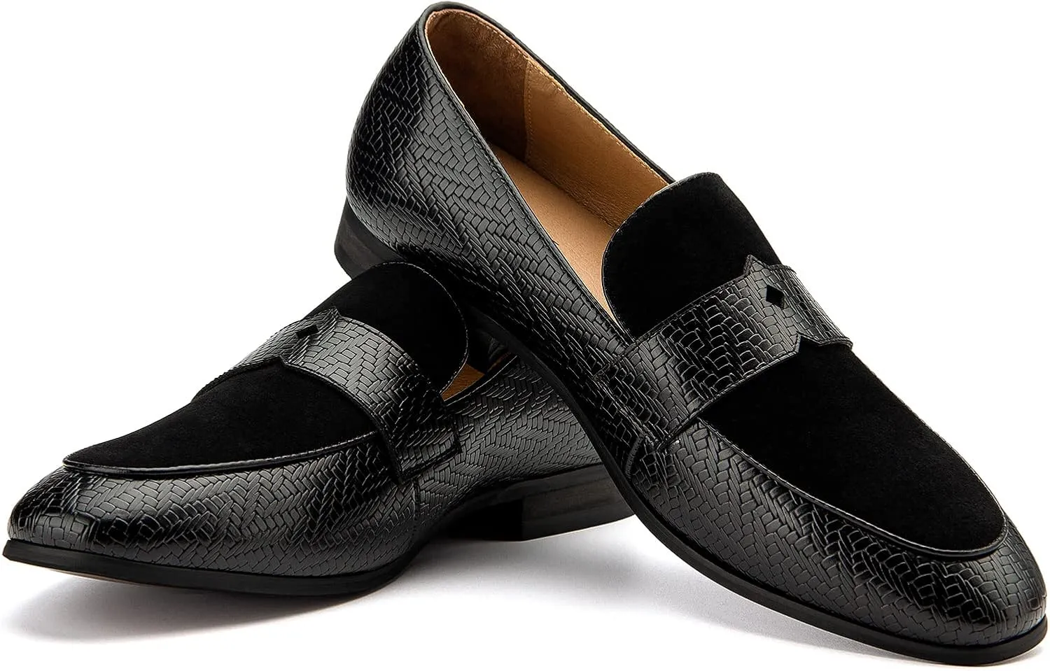 JITAI Mens Loafers Shoes Slip On Driving Shoes Casual Dress Loafer Business Fashion Shoes