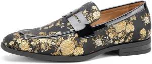 JITAI Mens Velvet Loafers Dress Shoes Loafers for Men Tuxedo Suit Shoes