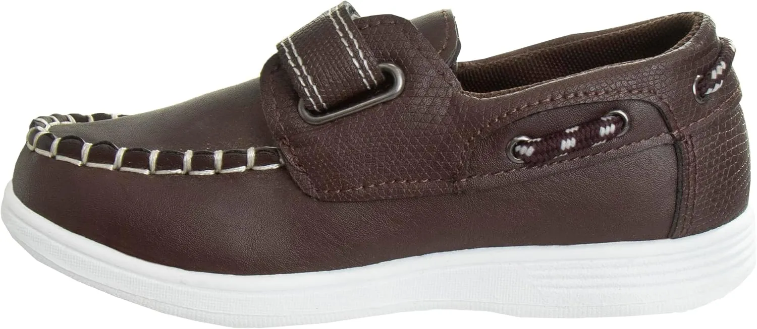 Josmo Kids Moccasin Loafers Boat Shoe for Boys Slipon Casual Dress Shoes (Sizes: 12-13 Little Kid / 1-4 Big Kid)