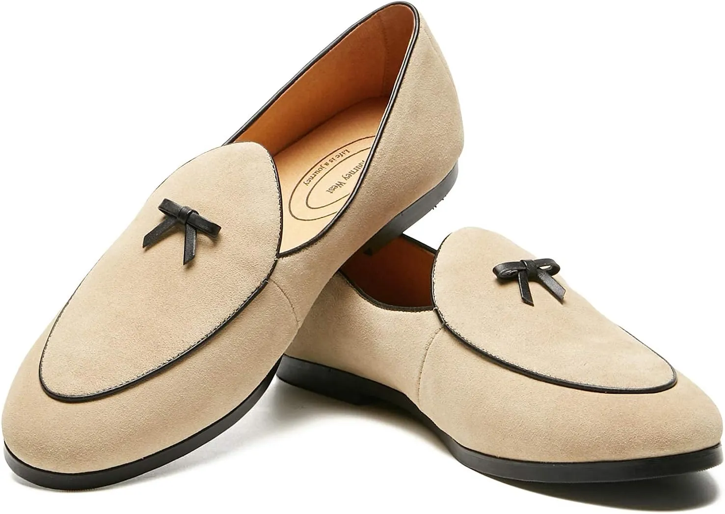Journey West Men's Vintage Loafers for Men Belgian Loafers Slip-on Loafer Penny Loafer Casual Loafers