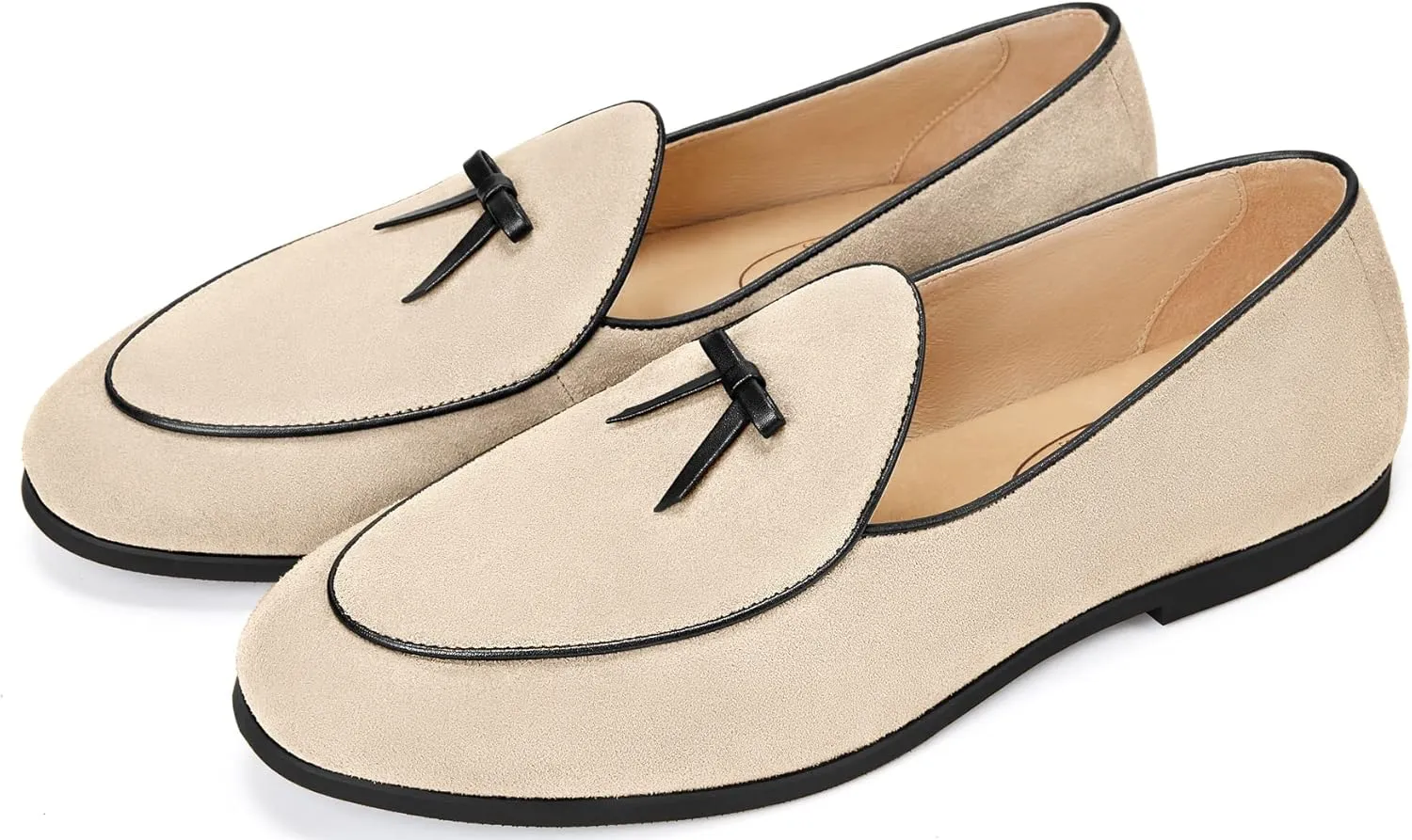 Journey West Men's Vintage Loafers for Men Belgian Loafers Slip-on Loafer Penny Loafer Casual Loafers