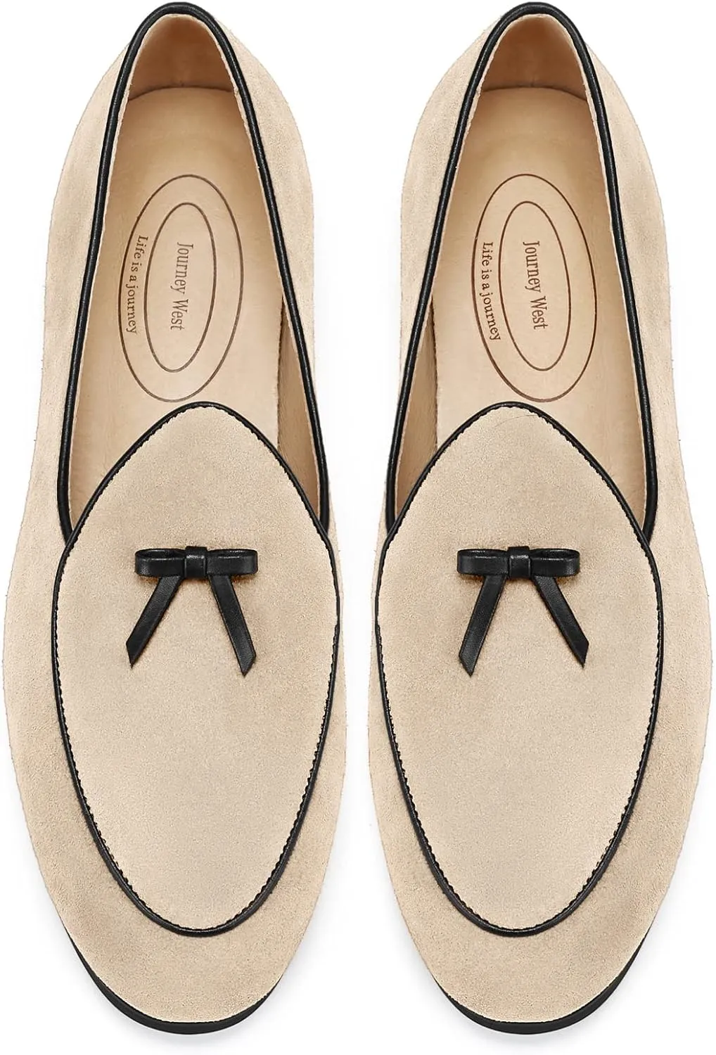 Journey West Men's Vintage Loafers for Men Belgian Loafers Slip-on Loafer Penny Loafer Casual Loafers