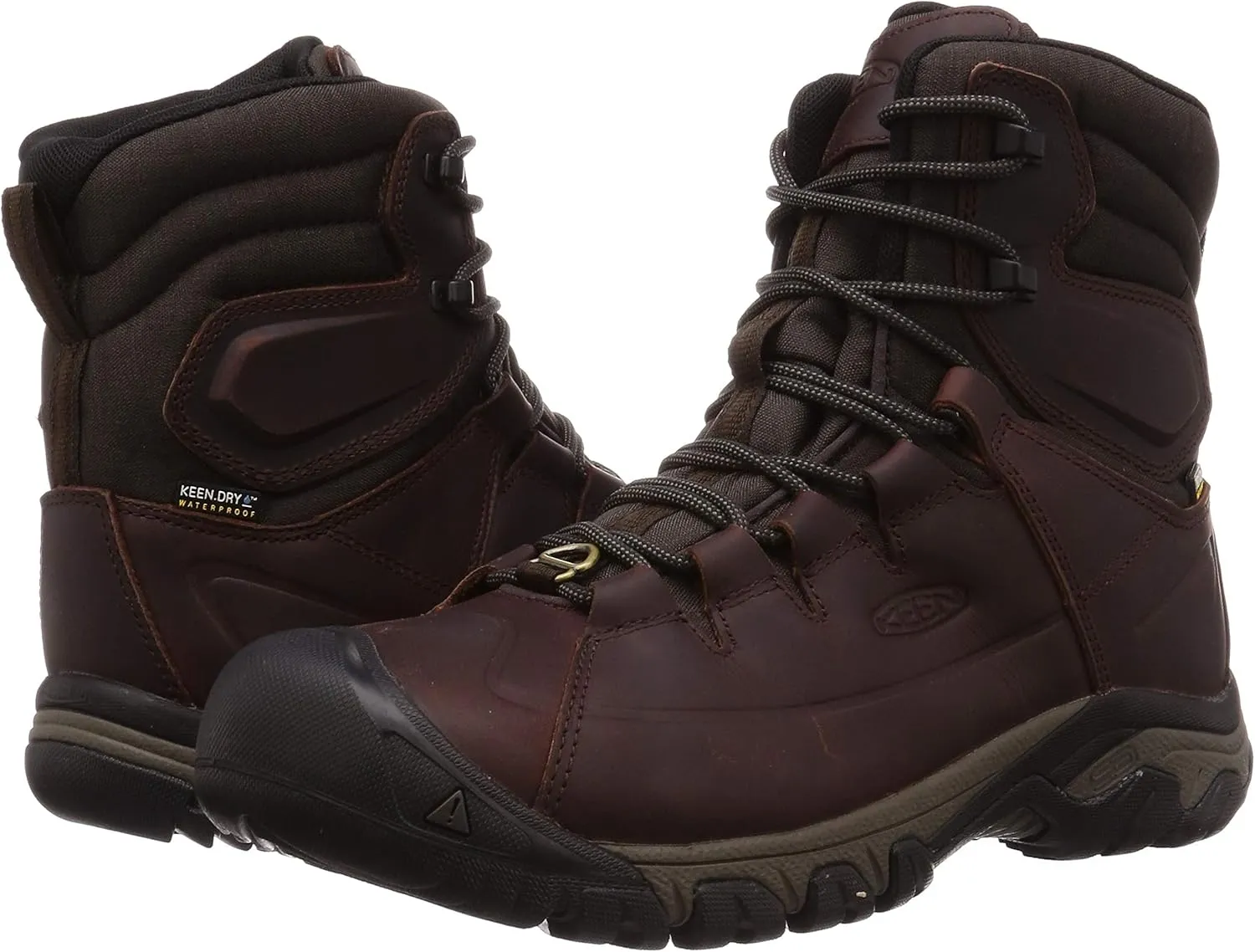 KEEN Men's Targhee Lace High Polar Waterproof Insulated Snow Boots