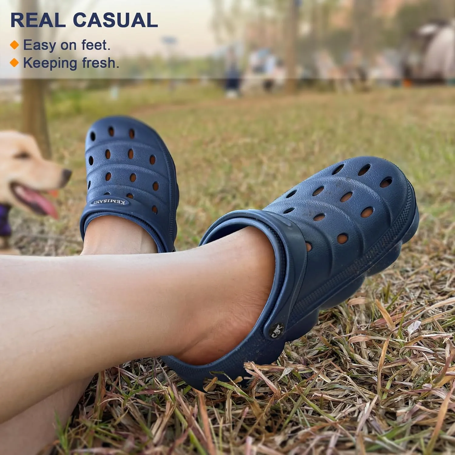 KEMISANT Women Clogs, Slip On Shoes Sandals for Women with Cushioned Foot-Bed Sole