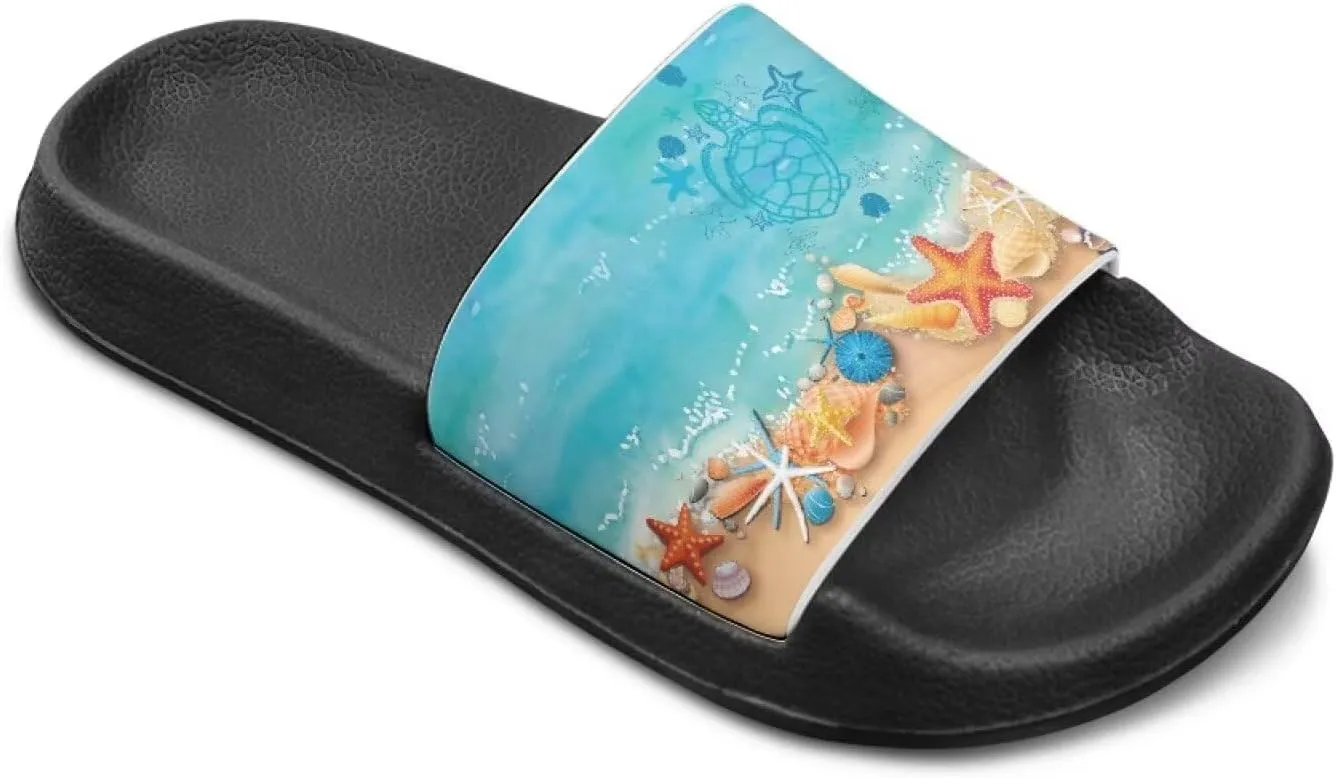 Kids Slides Sandals Non-slip Beach Slides for Girls Boys Waterproof
