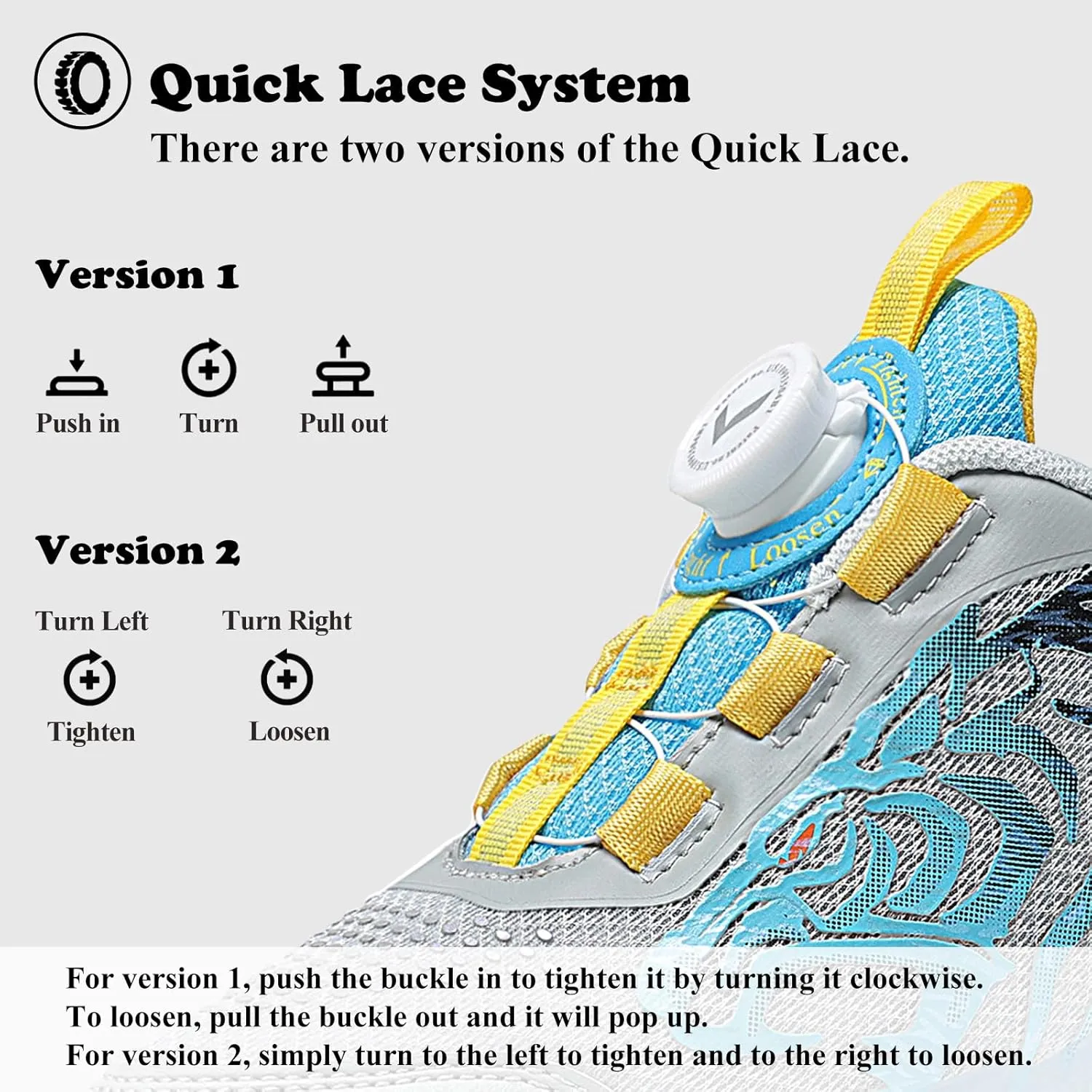 Kids Sneakers Boys Girls Running Tennis Shoes Athletic Sports Casual