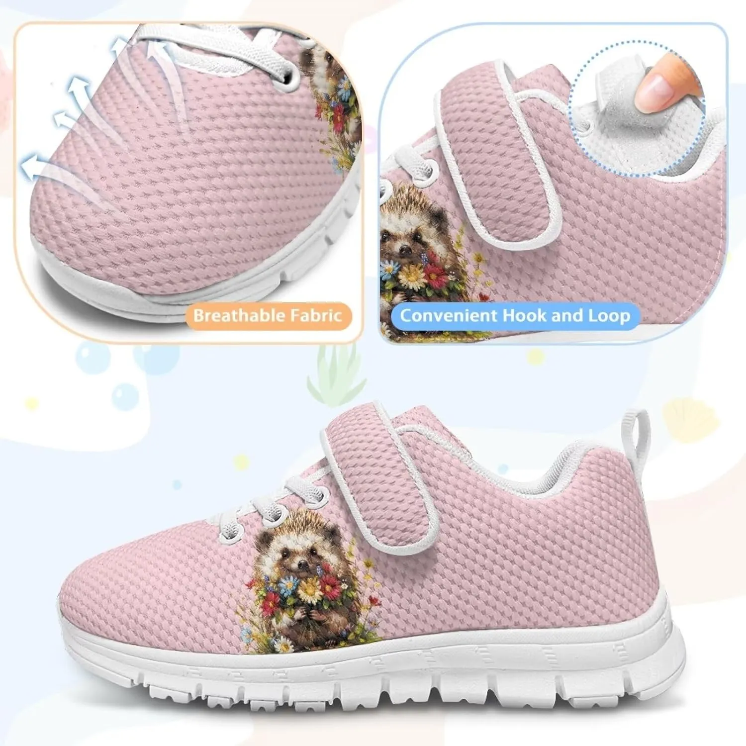 Kids Tennis Shoes Little Girls Sneakers School Shoes Cute Walking Shoes