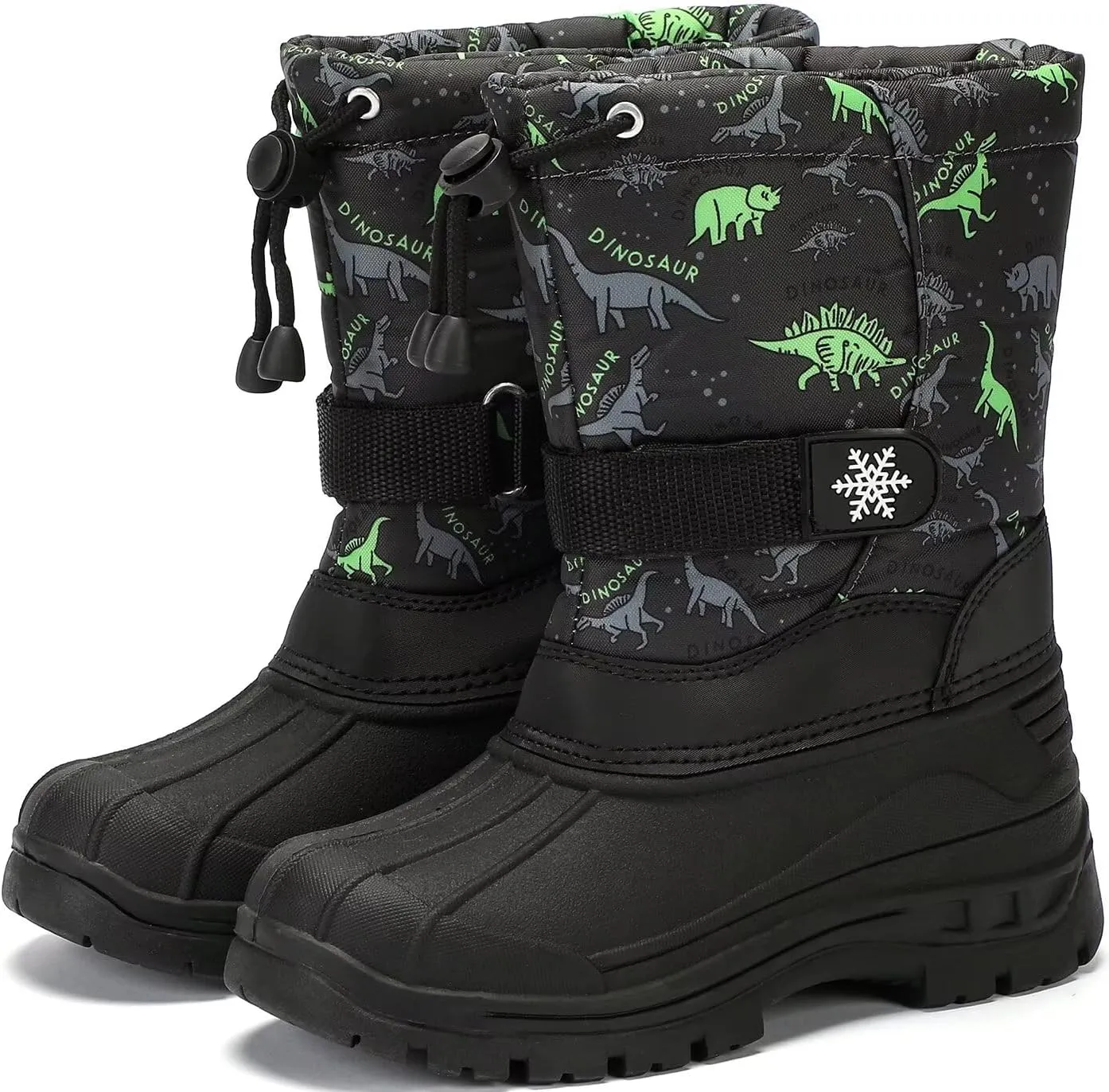 koppu Boys Girls Snow Boots Kids' Waterproof Snow Boots for Winter Slip Resistant Cold Weather Shoes