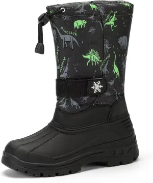koppu Boys Girls Snow Boots Kids' Waterproof Snow Boots for Winter Slip Resistant Cold Weather Shoes