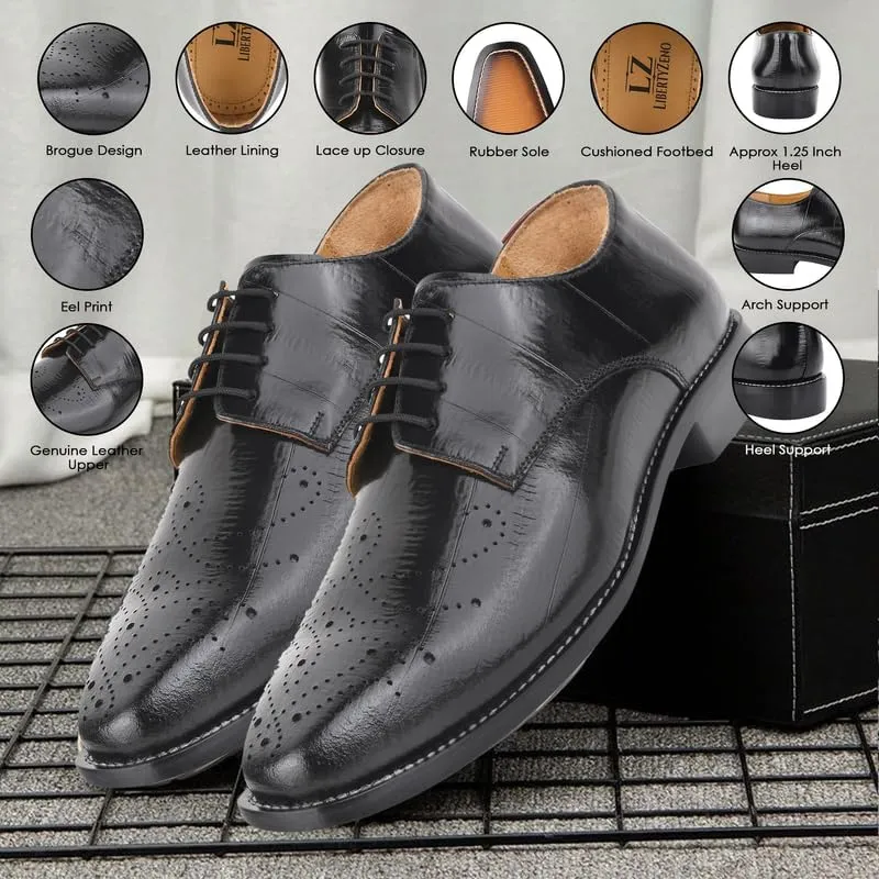 LIBERTYZENO Mens Manmade Leather Adults Loafers and Slip On Shoes for Easter Gift LS-Thomas