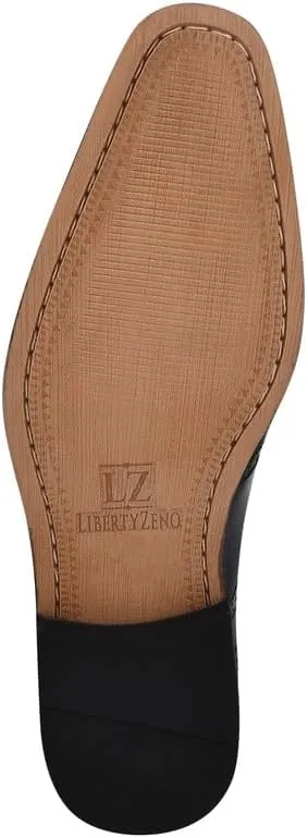 LIBERTYZENO Mens Manmade Leather Adults Loafers and Slip On Shoes for Easter Gift LS-Thomas