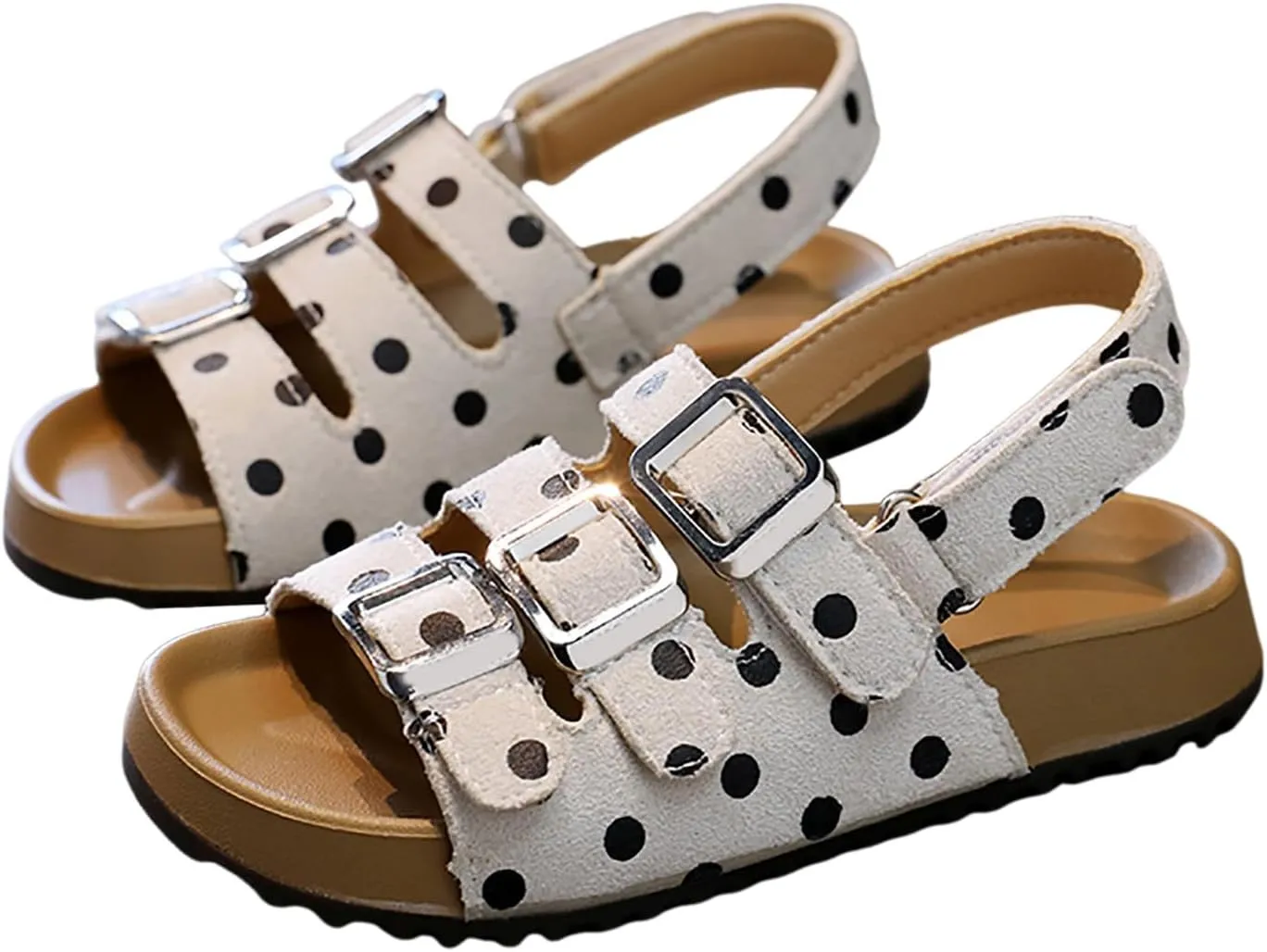 Little Girl Easter Summer Dress Shoes Girls Shoes Comfortable Soft Sole Sandals Fashionable Open Toe Polka Dot Sandals Kids Closed Toe Water Sandal