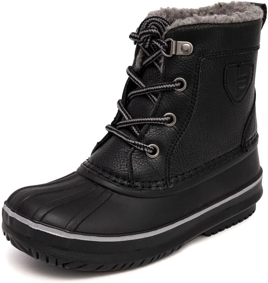 LONDON FOG Warrington Snow Boots for Kids - Insulated Waterproof Winter Snow Duck Boots for Boys and Girls - Little Kid and Big Kid Sizes 11 to 7