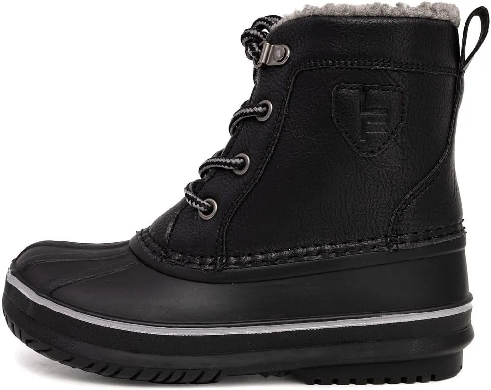 LONDON FOG Warrington Snow Boots for Kids - Insulated Waterproof Winter Snow Duck Boots for Boys and Girls - Little Kid and Big Kid Sizes 11 to 7