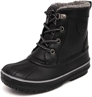 LONDON FOG Warrington Snow Boots for Kids - Insulated Waterproof Winter Snow Duck Boots for Boys and Girls - Little Kid and Big Kid Sizes 11 to 7