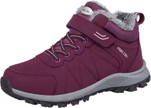 MAIZUN Womens Winter Snow Boots Fur Lined Winter Ankle Boots Outdoor Hiking Walking Trekking Shoes