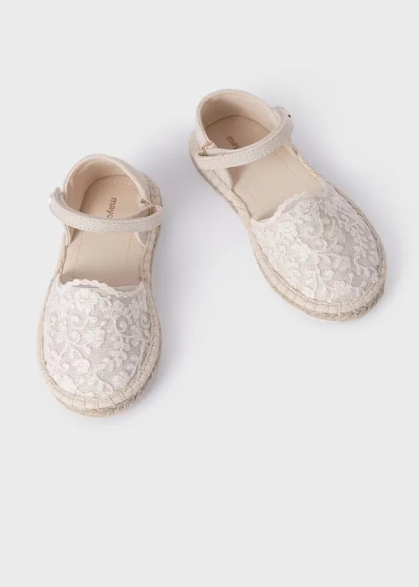 Mayoral Girls lace espadrilles