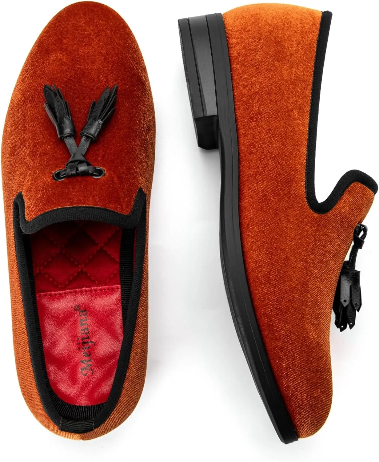 Meijiana Boys' Formal Dress Slip-On Loafers - Tuxedo Shoe for Baby Dress Shoes