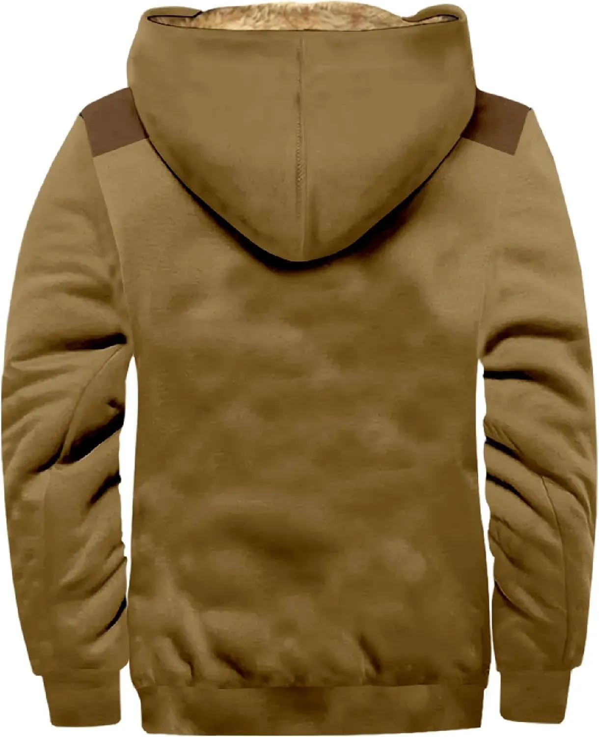 Men's Active Hoodies Jacket 2025 Winter Warm Thick Zip Big and Tall Warm Trucker Pullover with Hooded Coats Outwear