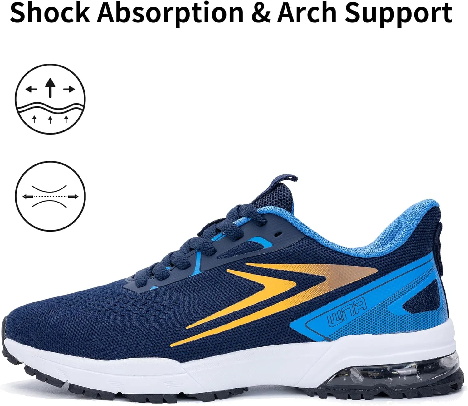 Mens Air Running Shoes Athletic Non Slip Walking Jogging Tennis Sneakers(US 7-12.5 D(M))