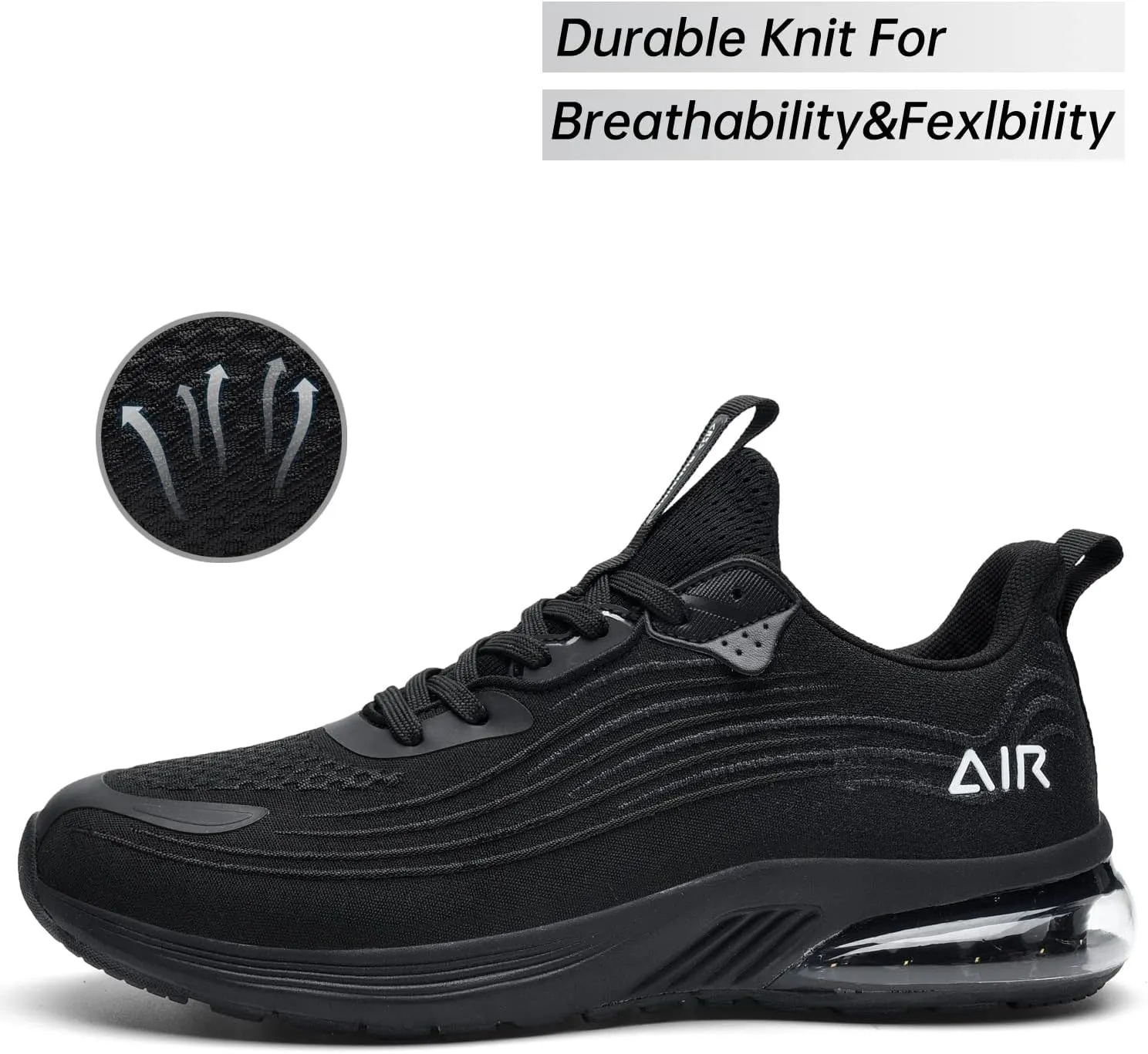 Mens Air Running Shoes Comfortable Walking Tennis Sneakers Lighweight Athletic Shoes for Sport Gym Jogging US 7-12