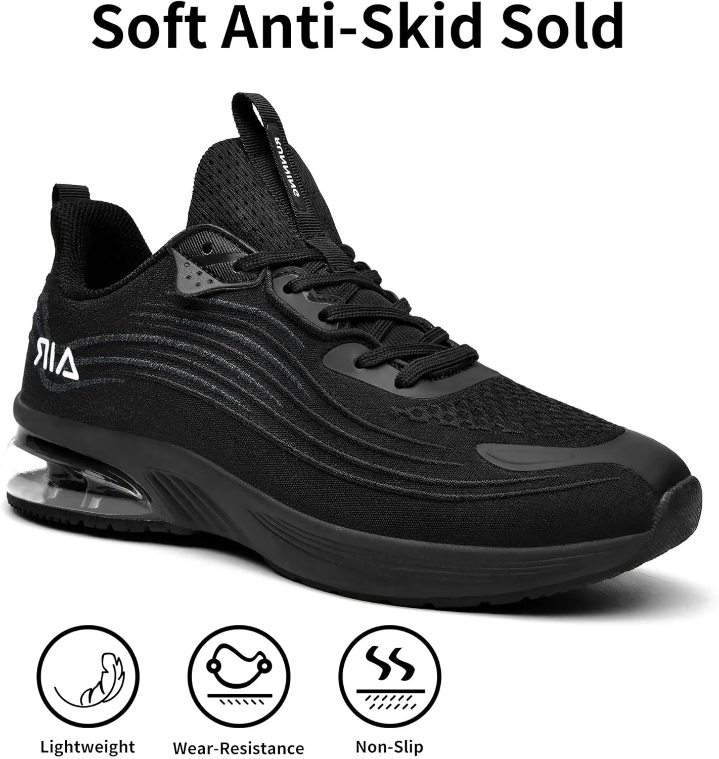 Mens Air Running Shoes Comfortable Walking Tennis Sneakers Lighweight Athletic Shoes for Sport Gym Jogging US 7-12