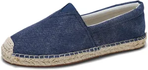 Mens Breathable Canvas Slip-On Espadrilles Loafers Casual Lightweight Flax Cloth Flats Alpargata for Walking Driving Soft Boat Shoes