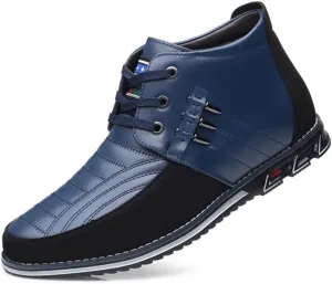 Mens Casual Business High-top Loafers Shoes Sneakers Comfort Walking for Male Work Office Dress Leather Slip-on Fashion Driving Loafer