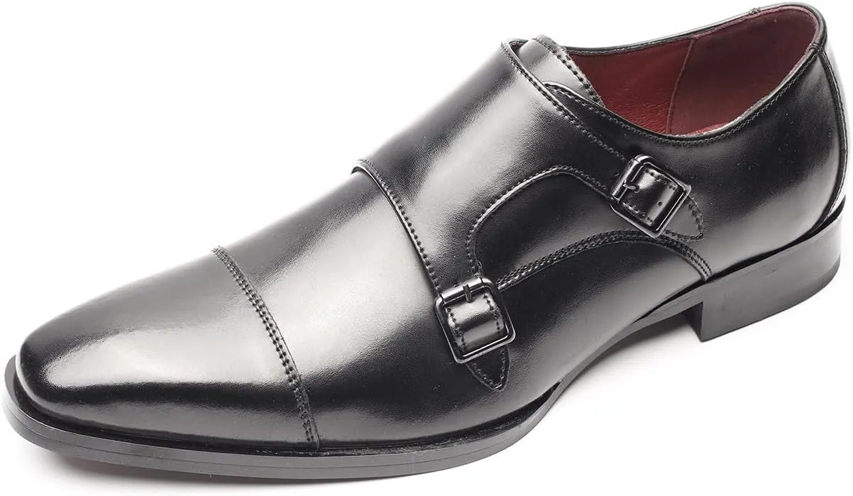 Men's Dress Shoes Formal Business Shoes Classic Oxfords Monk Strap Slip on Loafers