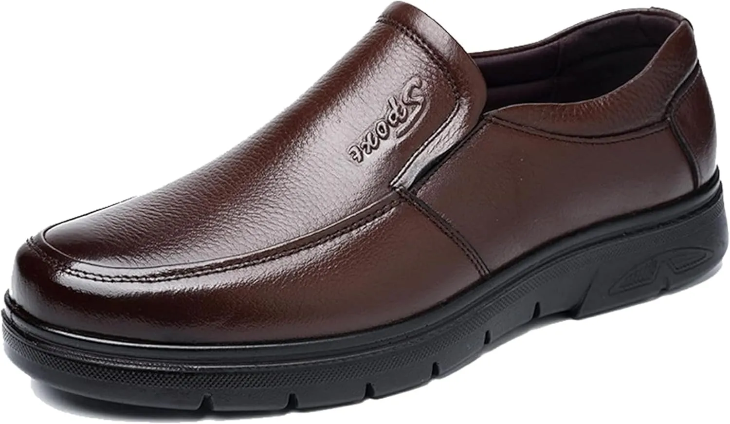 Men's Formal Shoes, Gentlemen's Office and Business Shoes, Elegant Soft Leather Loafers, Classic Spring and Autumn Pull-Over Shoes, Formal Shoes