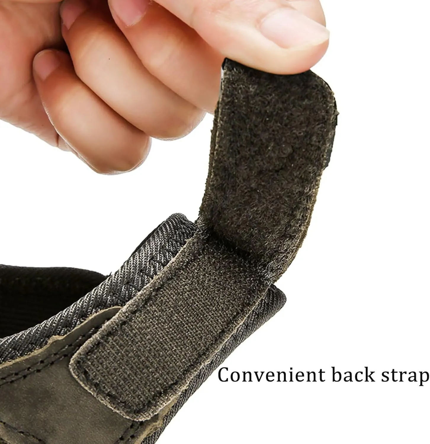 Mens Hiking Sandals Closed Toe Summer Outdoor Beach Sandals Adjustable Leather Water Shoes