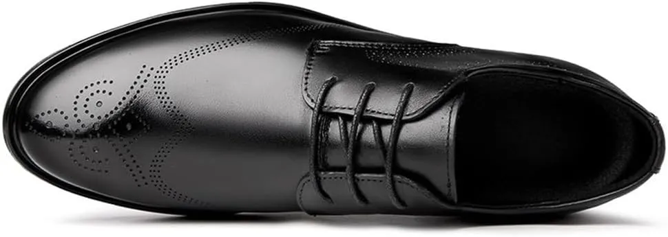 Men’s Leather Monk Strap Loafers Dress Shoes Lace Up Business Formal Round Toe Wedding Classic Office Comfortable Oxford
