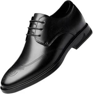 Men’s Leather Monk Strap Loafers Dress Shoes Lace Up Business Formal Round Toe Wedding Classic Office Comfortable Oxford