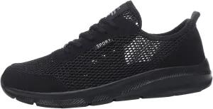 Men's Non Slip Running Shoes Ultra Light Breathable Casual Walking Shoes Fashion Sneakers Mesh Workout Sports Shoes
