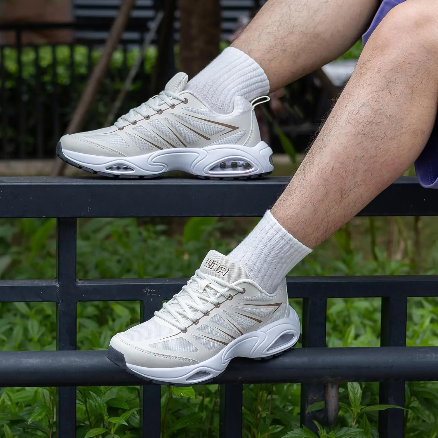 Mens Running Shoes Tennis Walking Sneaker Air Cushion Slip on Shoes for Gym Jogging Fitness Size 8-13