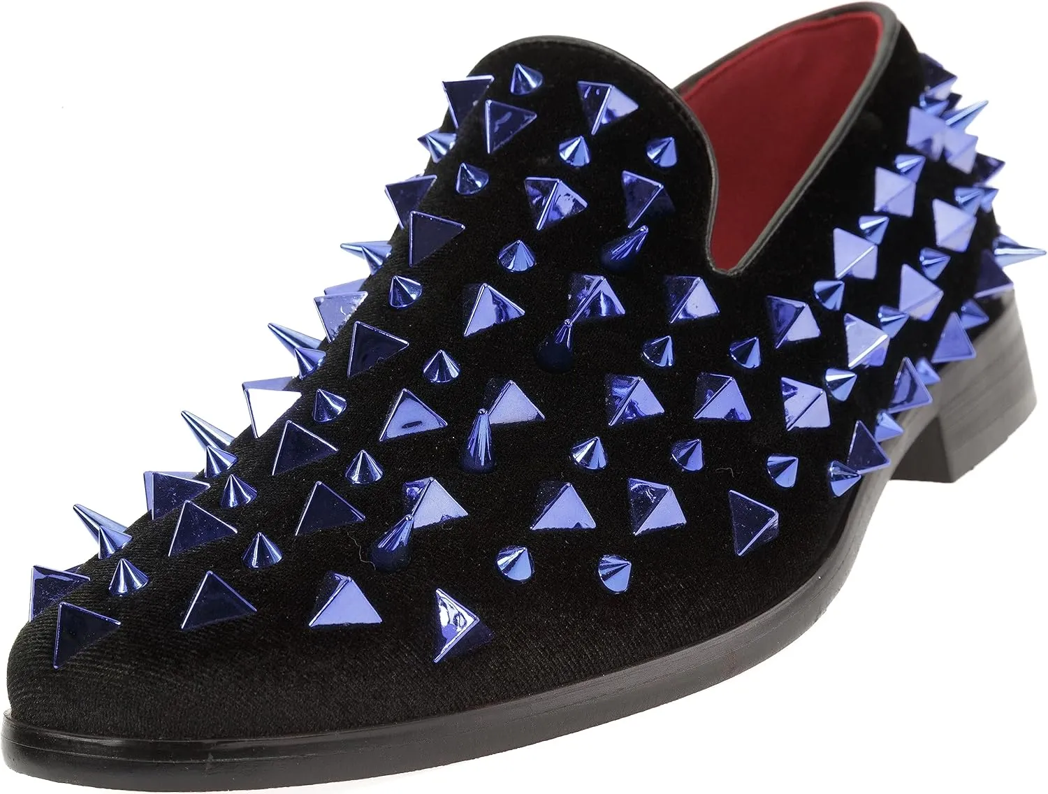 Mens Slip On Fashion Loafers Sparkling Glitter Studded Dress Shoes sparko09
