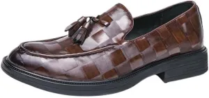 Men's Tassel Slip-On Loafers, Classic Retro Dress Shoes for Business, Casual, Wedding, Party, and Daily Wear