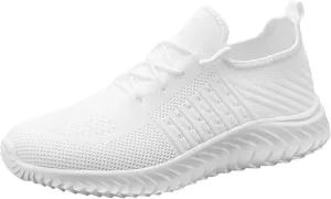 Men's Training Lace-Up Shoes Breathable Mesh Lightweight Comfortable Sneakers for Athletic Running, Gym Workouts & Outdoor Walking Soft Bottom Sport Slip On Men Shoes