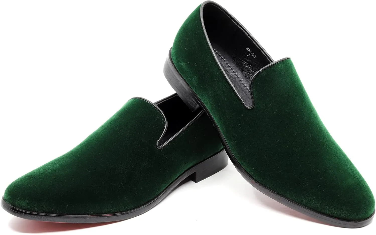 Men's Vintage Velvet Designer Classic Dress Tuxedo Loafers Slip On Shoes SM-03