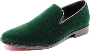 Men's Vintage Velvet Designer Classic Dress Tuxedo Loafers Slip On Shoes SM-03